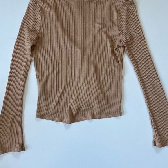 Reofrmation BEIGE Gellar Knit Top M - Picture 10 of 12